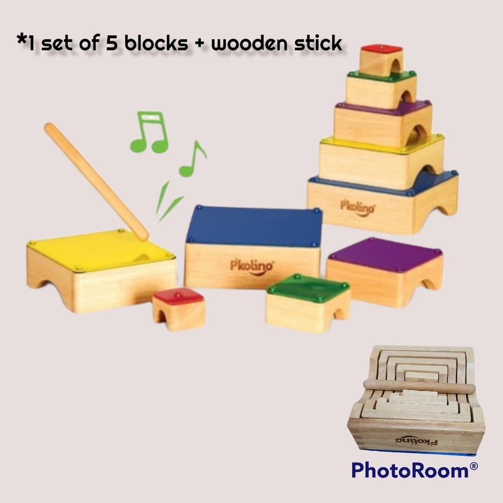 P'kolino Playful Xylophone Wooden & Rainbow colored  Stackable Musical Toy